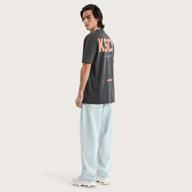 Stormed Relaxed Tee Pigment Black
