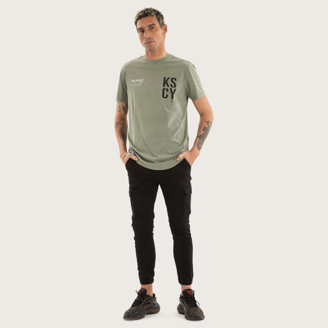 Cloak Dual Curved Tee Pigment Shadow