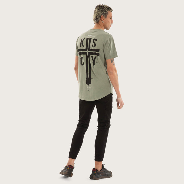 Cloak Dual Curved Tee Pigment Shadow