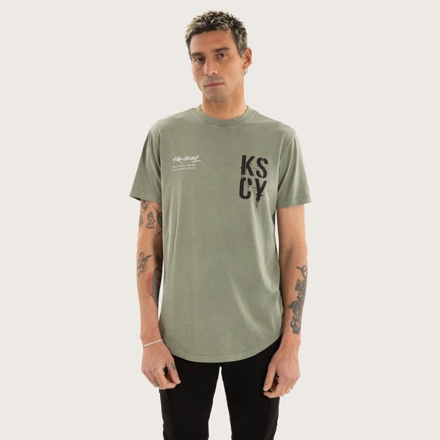 Cloak Dual Curved Tee Pigment Shadow