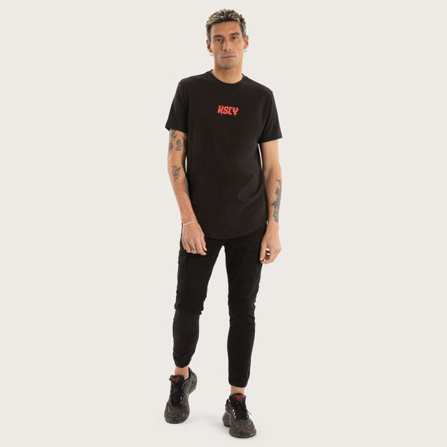 Allure Dual Curved Tee Jet Black