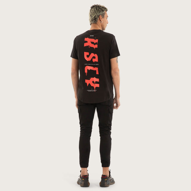 Allure Dual Curved Tee Jet Black