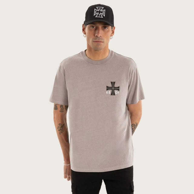 Hollow Relaxed Tee Pigment Gull