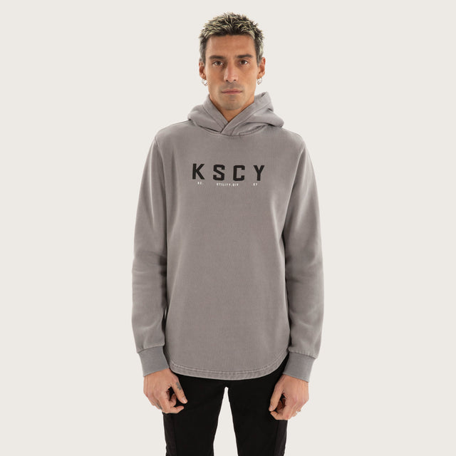 Wander Dual Curved Hoodie Pigment Frost Grey