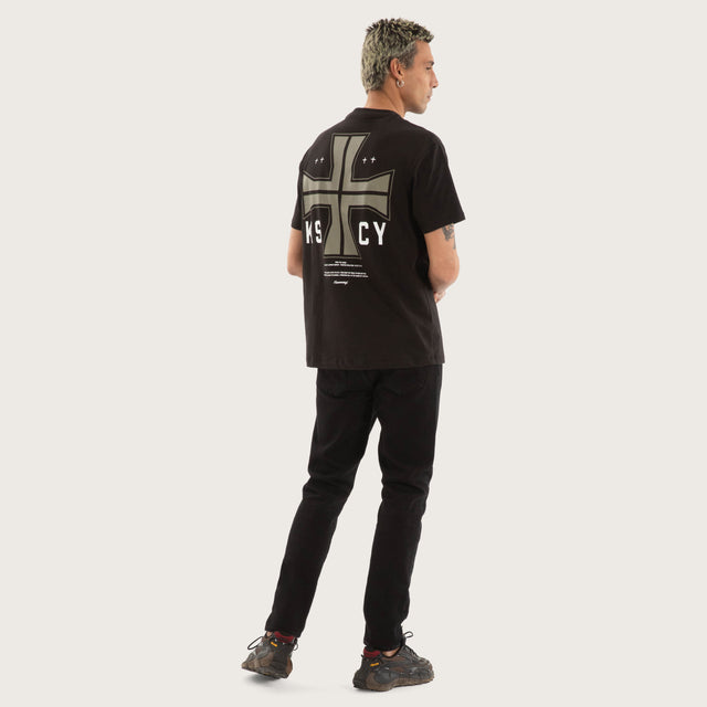 Hollow Relaxed Tee Jet Black