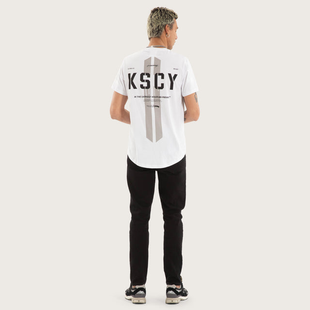 Grasp Dual Curved Tee White