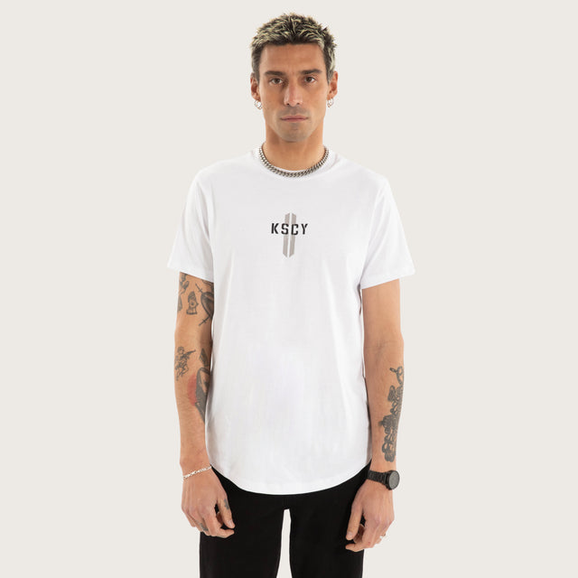 Grasp Dual Curved Tee White