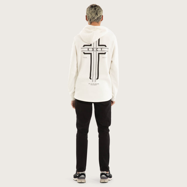 Outpost Dual Curved Hoodie Blanc de Blanc