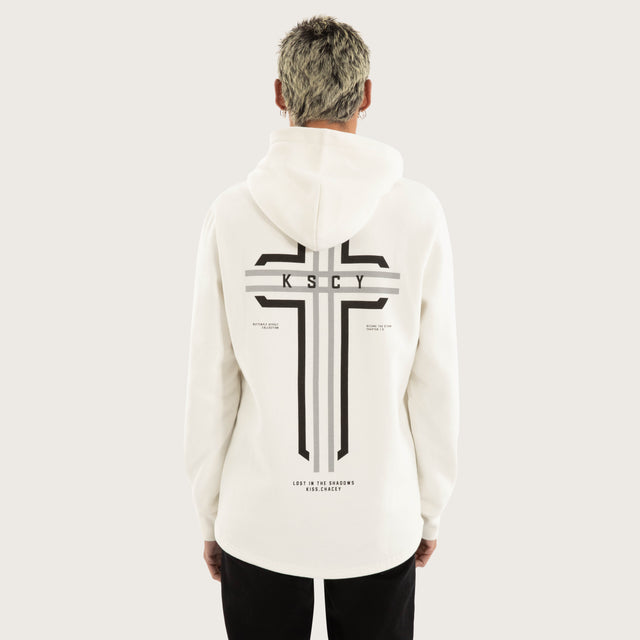 Outpost Dual Curved Hoodie Blanc de Blanc