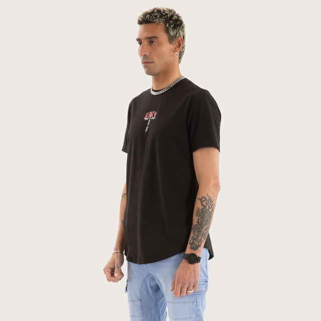 Glacier Dual Curved Tee Jet Black