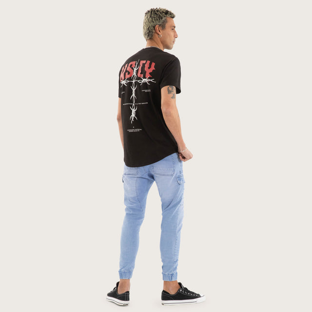 Glacier Dual Curved Tee Jet Black