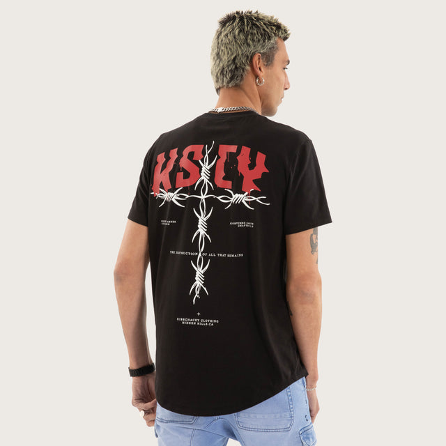 Glacier Dual Curved Tee Jet Black