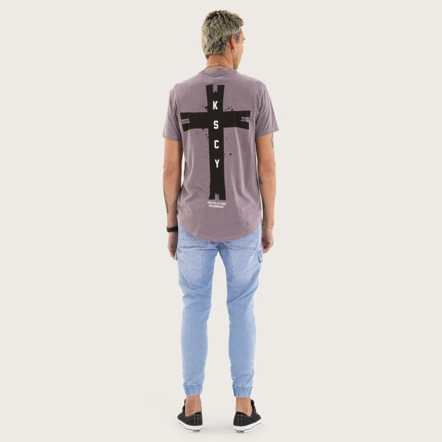 Decay Dual Curved Tee Pigment Grey Ridge