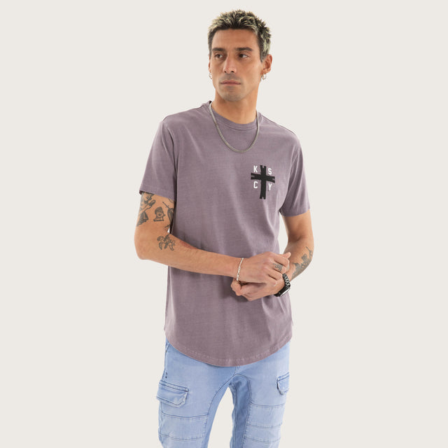 Decay Dual Curved Tee Pigment Grey Ridge