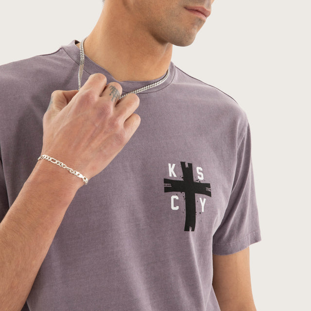 Decay Dual Curved Tee Pigment Grey Ridge