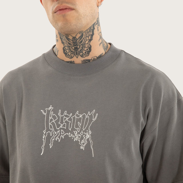 Whisper Street Tee Charcoal