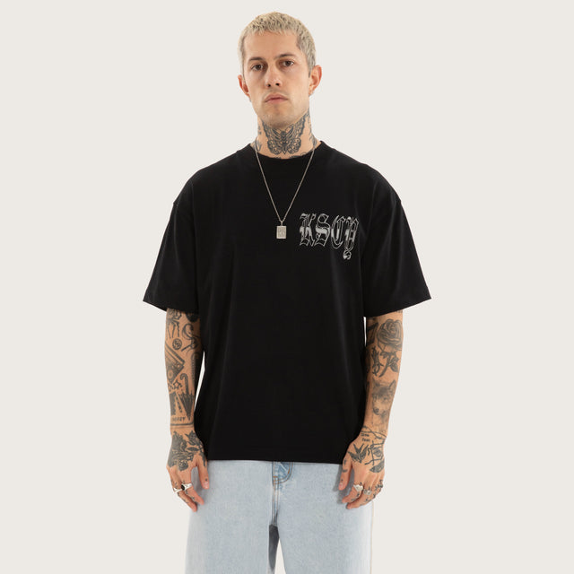 Thrive Street Tee Jet Black