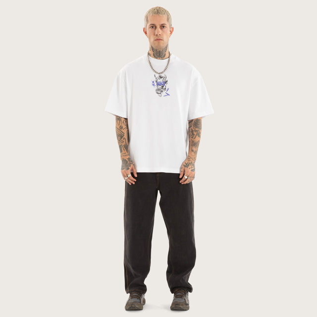 Strains Street Tee White