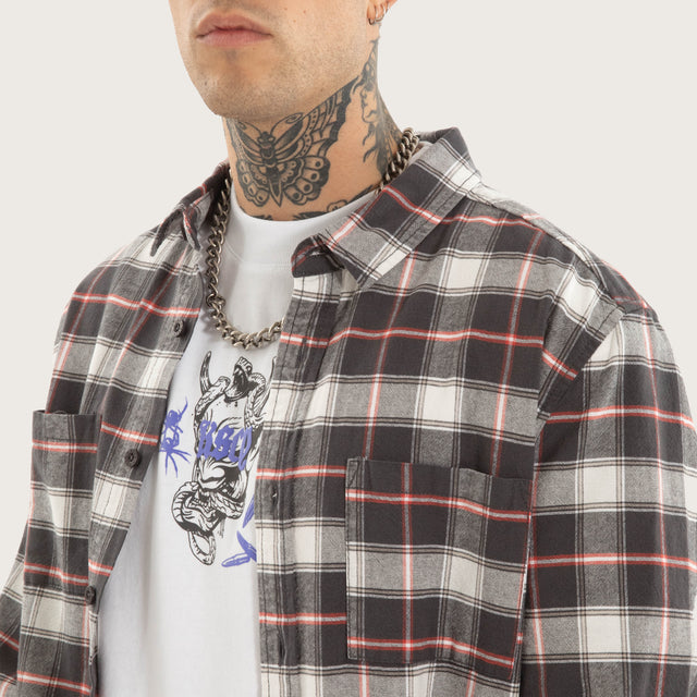 Unknown Longsleeve Shirt Asphalt Check
