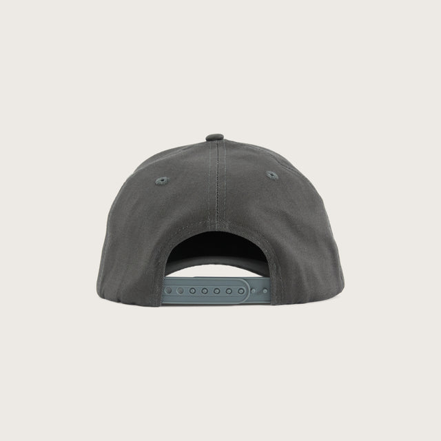 Model wears Divinity Cap Charcoal Caps in Grey - Image 3