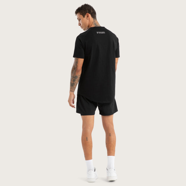 Vital Raglan Dual Curved Tee Jet Black