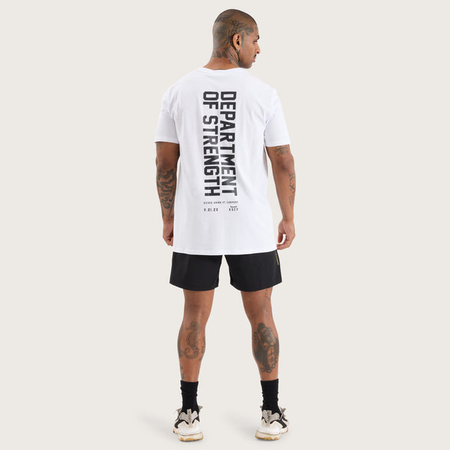 Model wears Glide Active Tee Optical White T-Shirts in White - Image 7