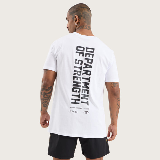 Model wears Glide Active Tee Optical White T-Shirts in White - Image 1