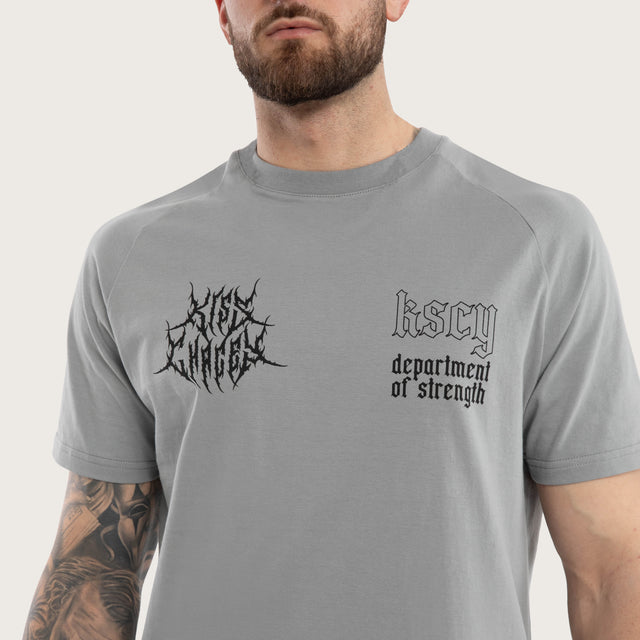 Lineup Raglan Straight Hem Tee Grey