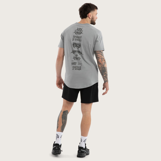 Lineup Raglan Straight Hem Tee Grey