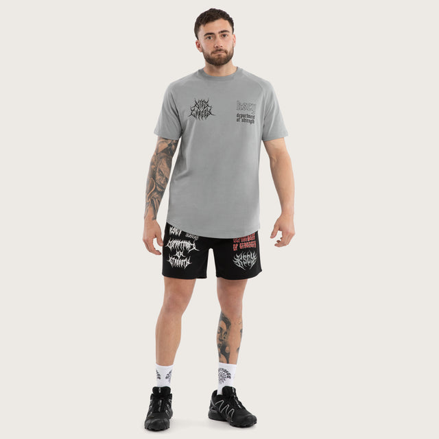 Lineup Raglan Straight Hem Tee Grey