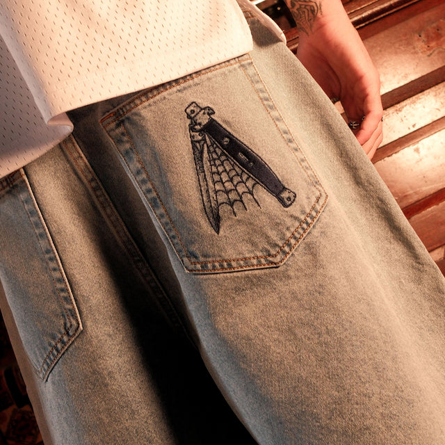 K7 Super Baggy Jorts Light Blue