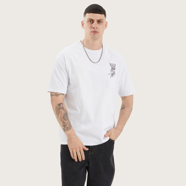 Gagie Box Fit Tee Optical White