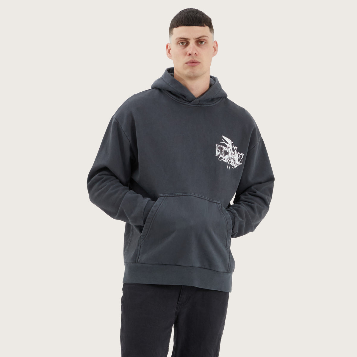 Zayd Relaxed Hoodie - Chalk