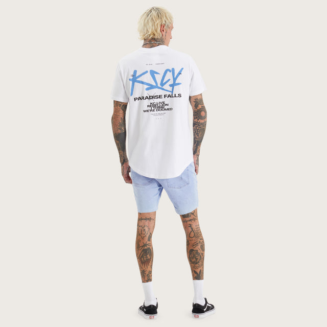 Luxor Dual Curved Tee Optical White