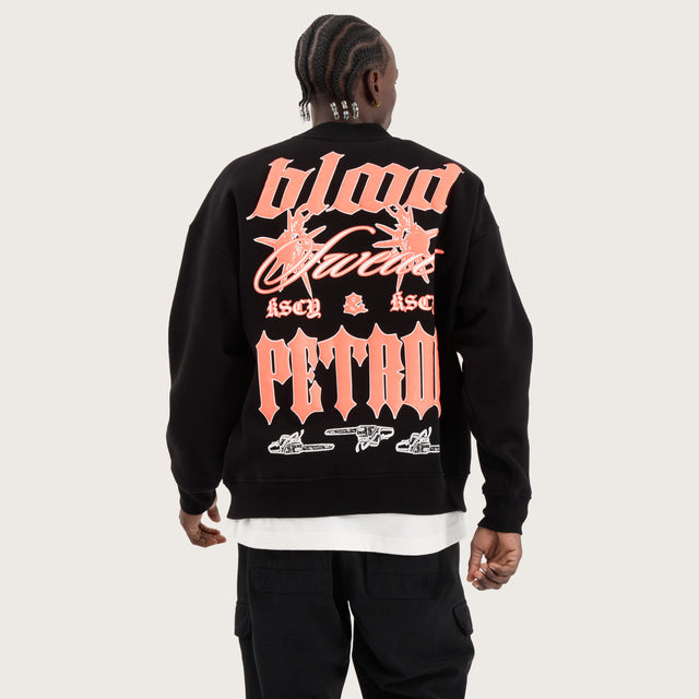 Hardwork Crew Sweater Jet Black