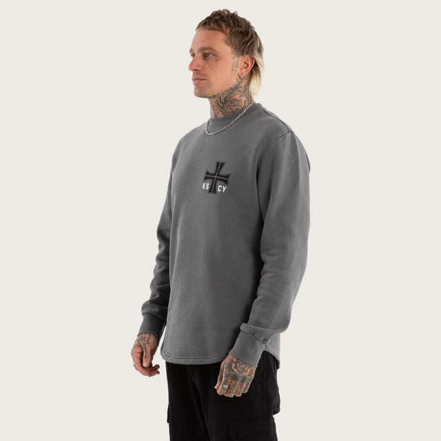 Plaza Dual Curved Sweater Pigment charcoal