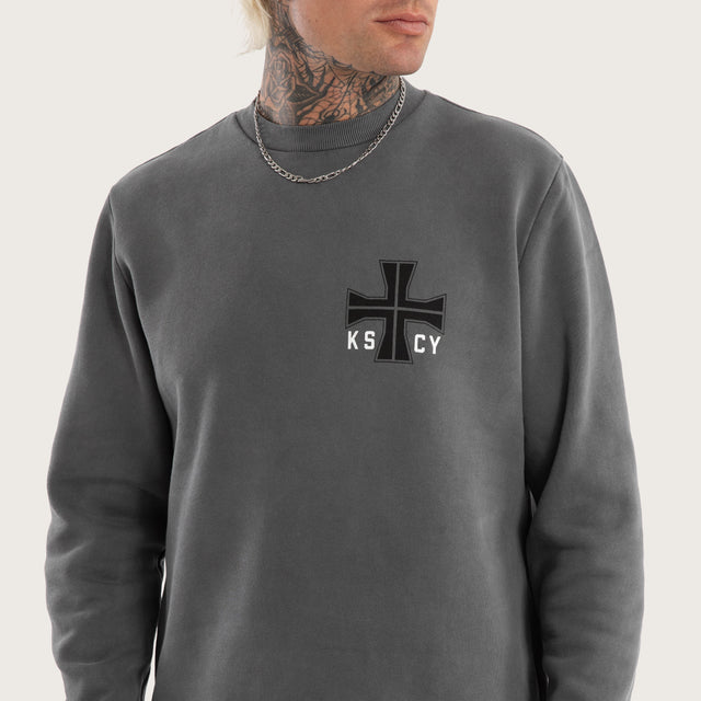 Plaza Dual Curved Sweater Pigment charcoal