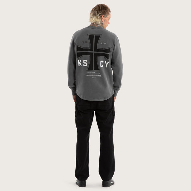 Plaza Dual Curved Sweater Pigment charcoal