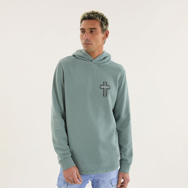Outpost Dual Curved Hoodie Pigment Trooper