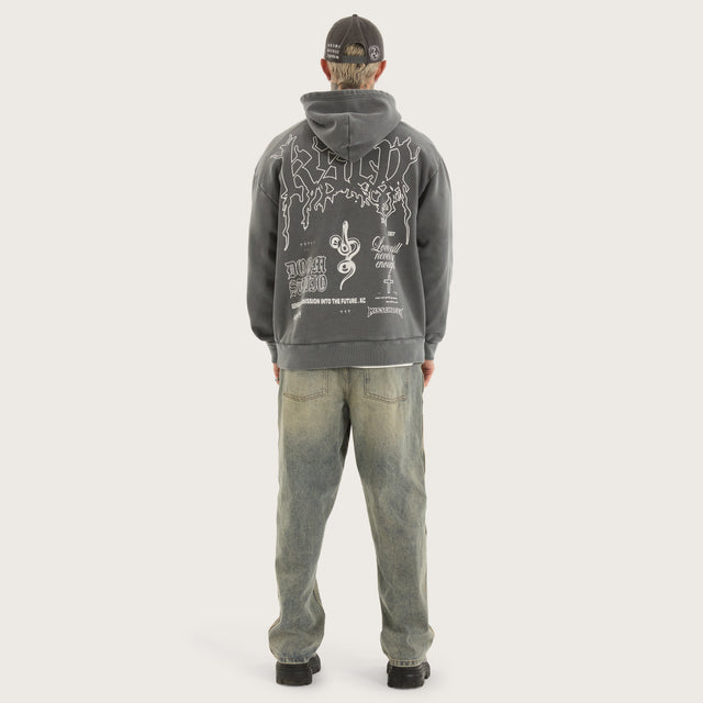 Whisper Relaxed Hoodie Pigment Charcoal
