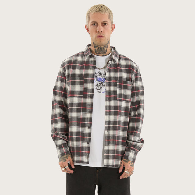Unknown Longsleeve Shirt Asphalt Check