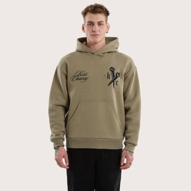 Nailed Relaxed Hoodie Khaki