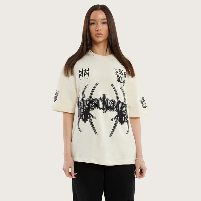 Model wears Crawl Loopback Street Tee Tofu T-Shirts in 0 - Image 5