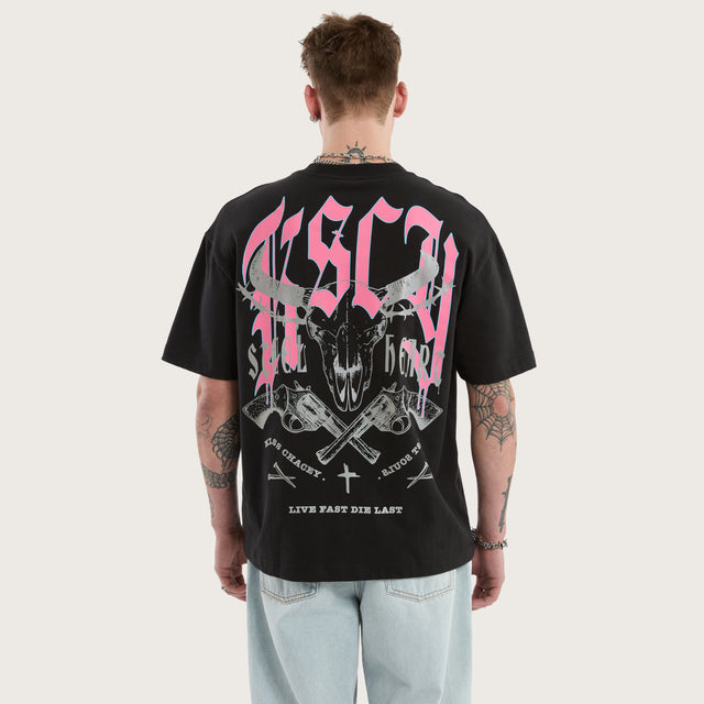 Steel Heart Street Tee Jet Black