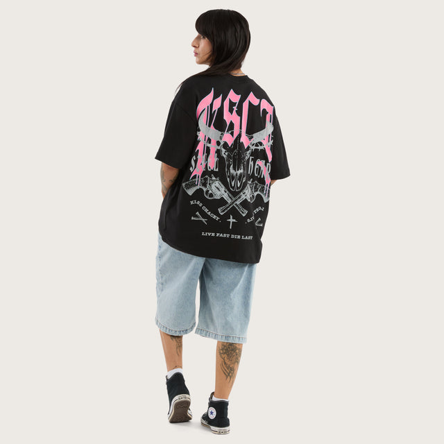 Steel Heart Street Tee Jet Black