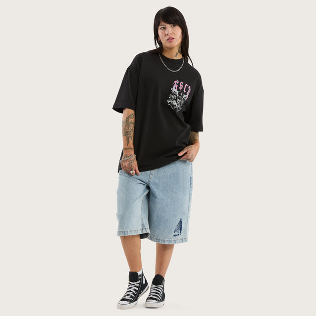 Steel Heart Street Tee Jet Black