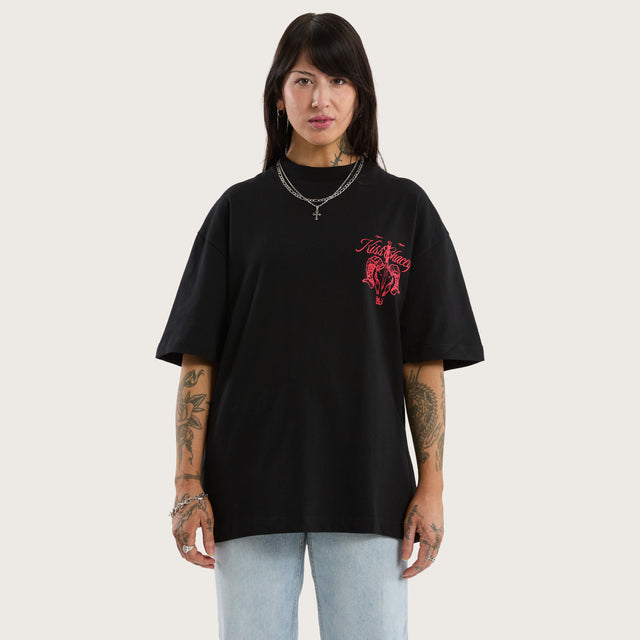 Ram Street Tee Jet Black