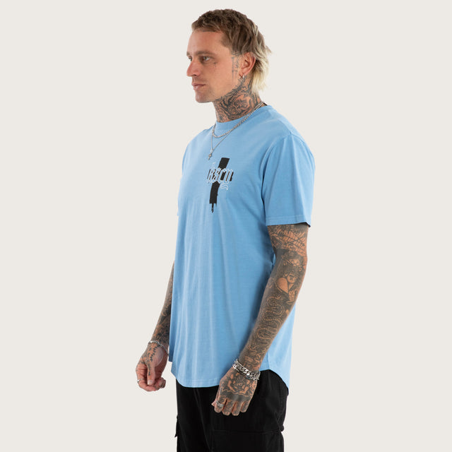 Church Dual Curved Tee Pigment Blissful Blue
