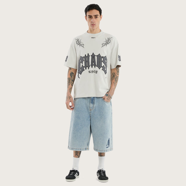 Castly Loopback Street Tee Glacier Grey