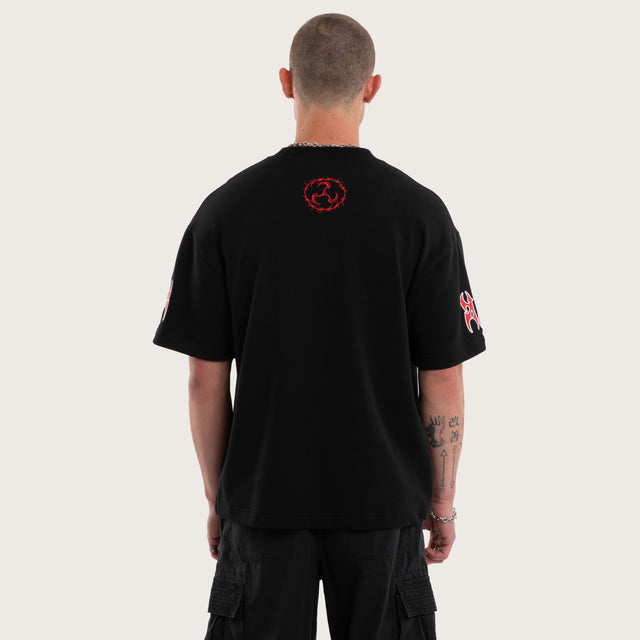 Hustler Loopback Street Tee Jet Black